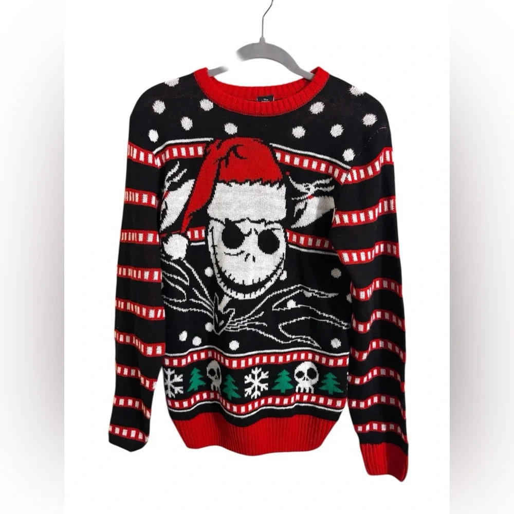 The Nightmare Before Christmas Jack Skellington Santa‎ Sweater Men’s Small